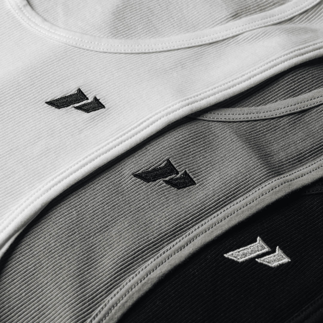Crest Ribbed Tank - 3pk