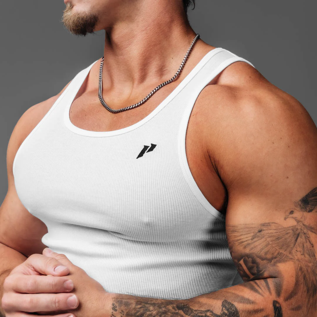 Crest Ribbed Tank - 3pk